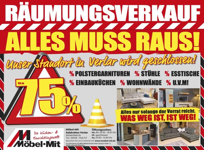 Räumungsverkauf